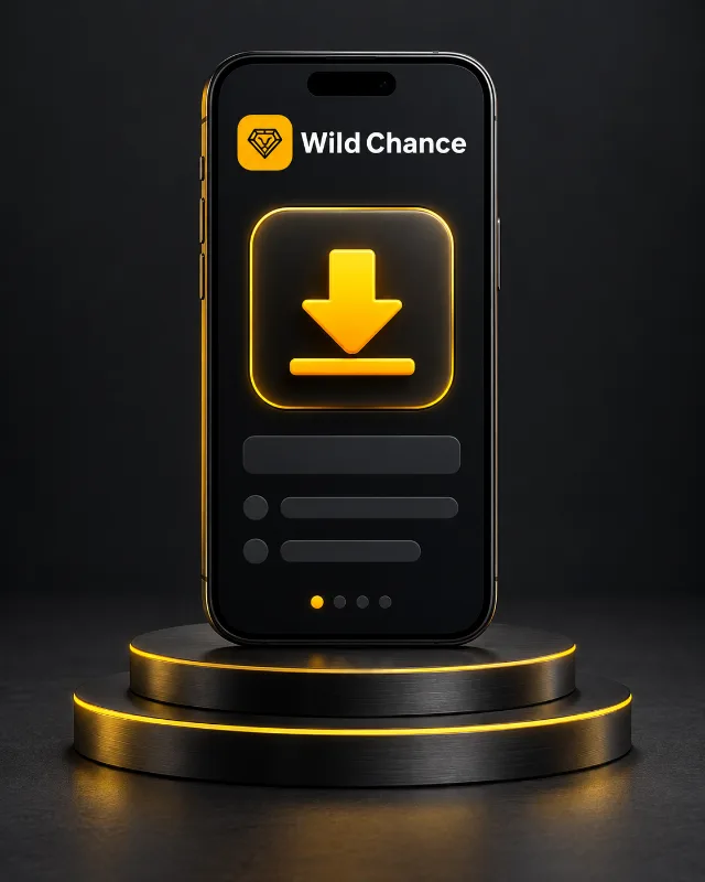 WildChance phone illustration for mobile account access